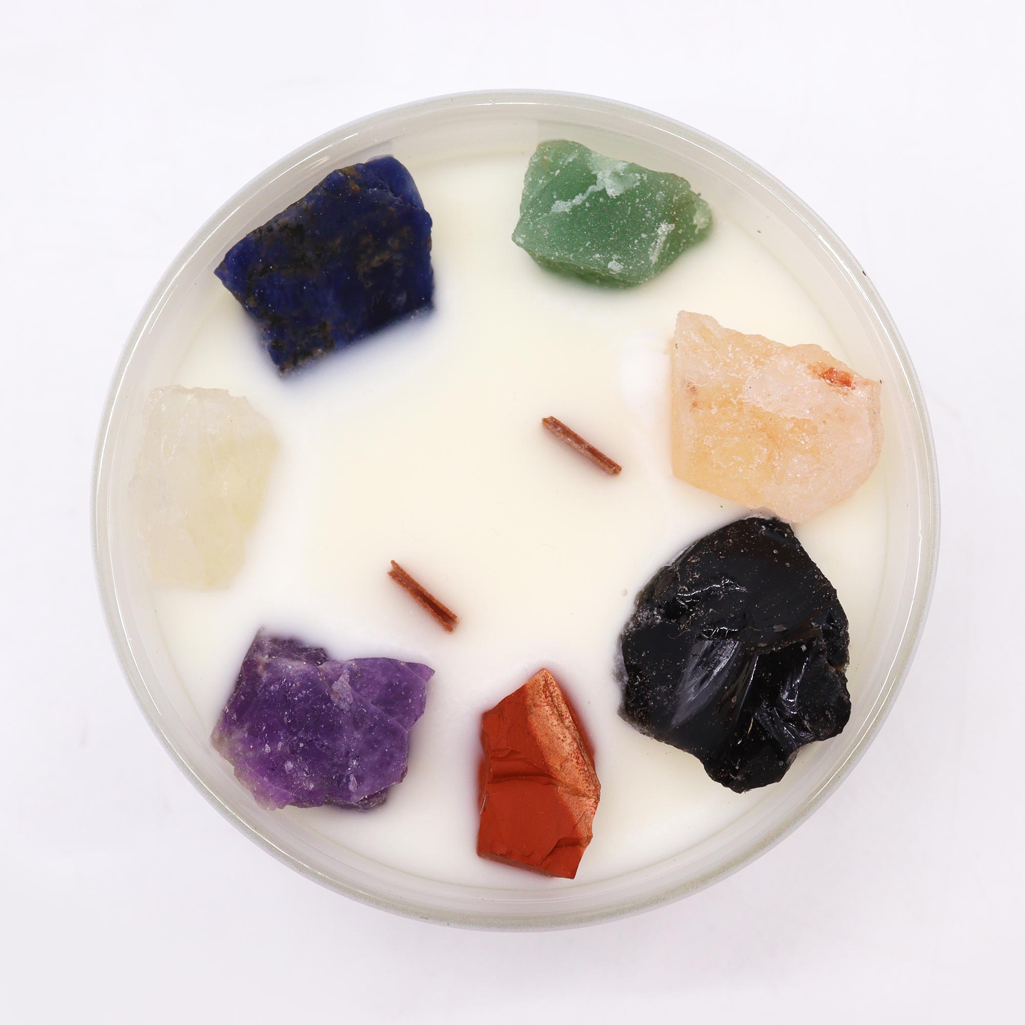 Large Chakra Crystal Candles – Seven Charkra - Image 5